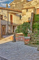 Obraz premium Centro storico Pesco Sannita, Sannio Italia