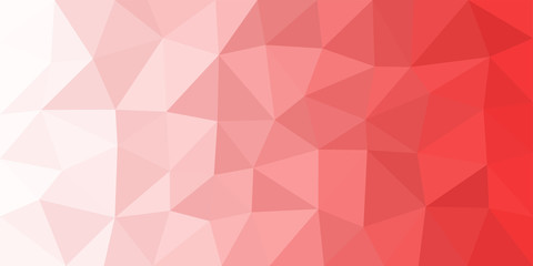 Obraz premium White Red Low Poly Vector Background