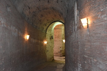 Rome, 17 May 2018, Reportage from S. Angel Castle. External and internal. Output of the helical...