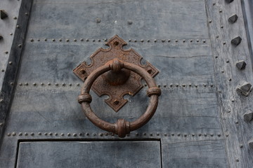 Rome, 17 May 2018, Reportage from S. Angel Castle. External and internal. Door of the Great Gate....