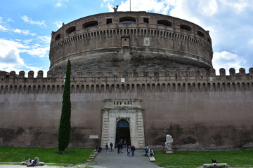 Rome, 17 May 2018, Reportage from S. Angel Castle. External and internal. External walls