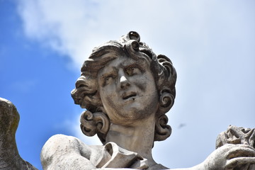 Rome, statues of the angels sculpted by pupils of Bernini in 1669 and placed on the S. Angelo...