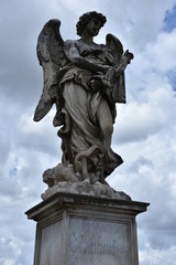 Rome, statues of the angels sculpted by pupils of Bernini in 1669 and placed on the S. Angelo...