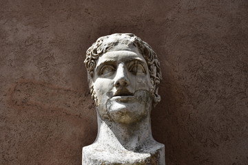 Rome, 17 May 2018, Reportage from S. Angel Castle. External and internal. Bust in the corridors.