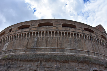 Rome, 17 May 2018, Reportage from S. Angel Castle. External and internal. External walls
