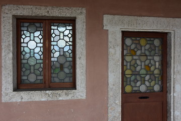 Rome, 17 May 2018, Reportage from S. Angel Castle. External and internal. Details of doors in the courtyards.