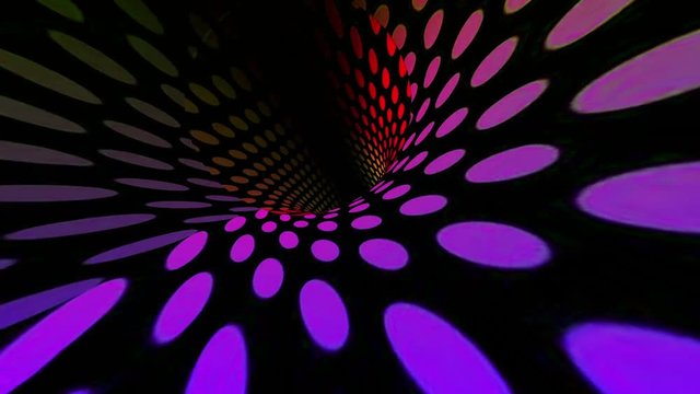 Colorful circles tunnel