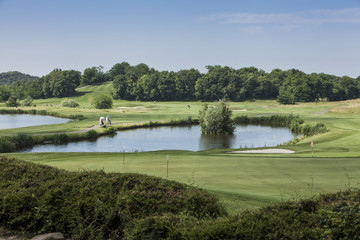 Obraz premium Panoramic of a golf