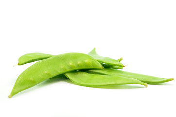 Pile of fresh snap peas