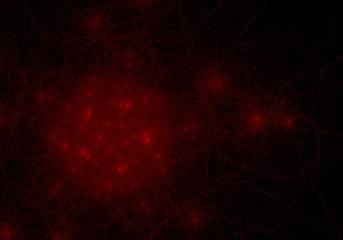 Fototapeta premium red abstract fractal