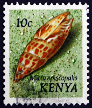 Postage stamp Kenya 1971 Episcopal Miter, Sea Snail