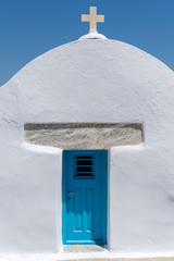 Agia Anna chapel on Amorgos island, Greece, Cyclades.
