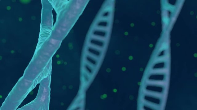 Bewegender DNA Strang