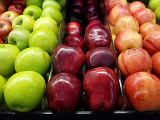 Bright colorful apples