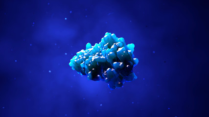 3d illustration protein