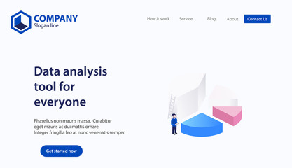 Landing Page Website Theme Template Design