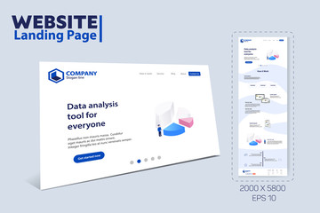 Landing Page Website Theme Template Design