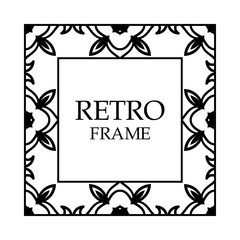 Vintage decorative frame