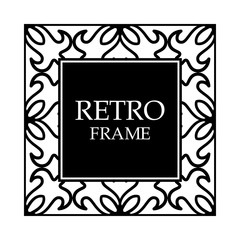 Vintage decorative frame