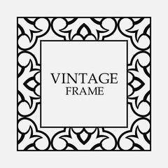 Vintage decorative frame