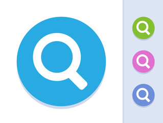 Magnifier - Round Glyph Buttons