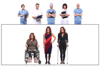 Obraz premium Group of healthcare people