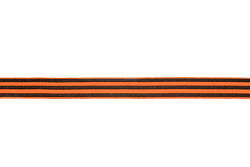 St. George ribbon and bow isolated on white background. Victory day or Fatherland defender day.