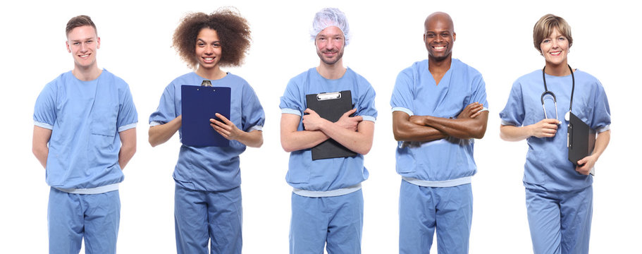 Group of healthcare people - Powered by Adobe