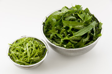 空芯菜（エンサイ）の葉と茎