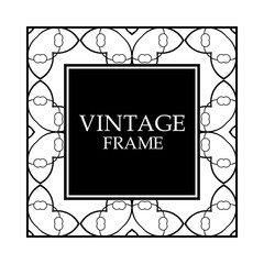 Vintage decorative frame