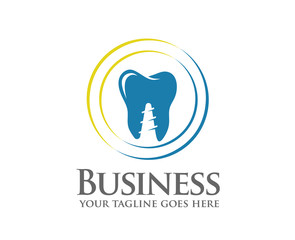 Dentist colorful logo, Dental care or Dental clinic 