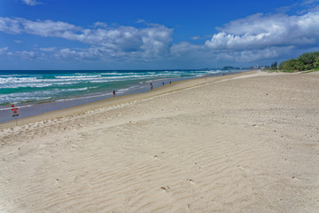 Fototapeta na wymiar Beautiful Beach in Broadbeach, Australia