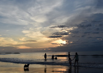 Fototapeta premium bali sea sunset