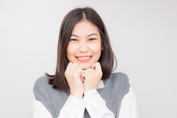 Portrait of asian smiling beautiful women