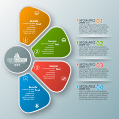 Abstract 3D Paper Infographics