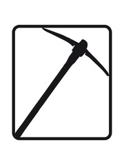 eckig pickaxe spitzhacke abbauen bergbau hammer axt werkzeug bergarbeiter