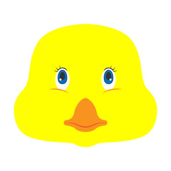 Gosling head. Vector illustration.