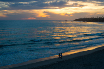 West Coast Sunset Scene