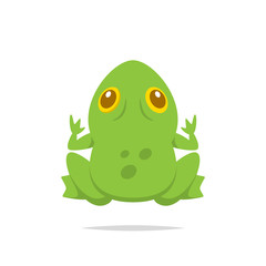 Frog vector isolated