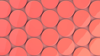 Blank red badge on red background