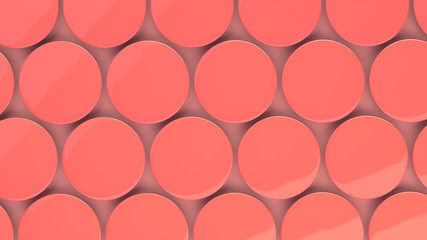 Blank red badge on red background