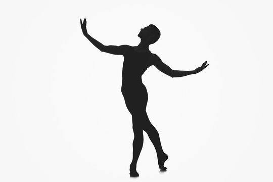 male ballet dancer silhouette