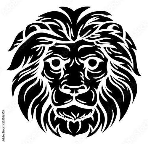 "Lion Face Graphic" Imágenes de archivo y vectores libres de derechos