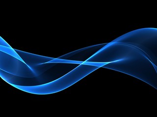 Abstract Soft Color Blue Wave Background