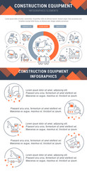 Website Banner and Landing Page of Construction Equipment.