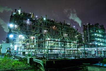 Nightview of Keihin Industrial Area in Kawasaki, Japan.(京浜工業地帯 工場夜景) 