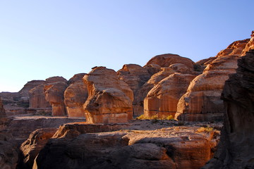 Fototapeta na wymiar The Stone Desert in Jordan