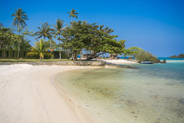 Beach in summer time at an island in Trat Province, Thailand.