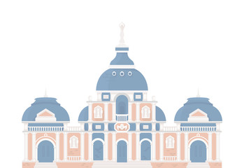 Vector Illustration of Saint-Petersburg Building.