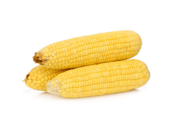 raw corn isolated on white background